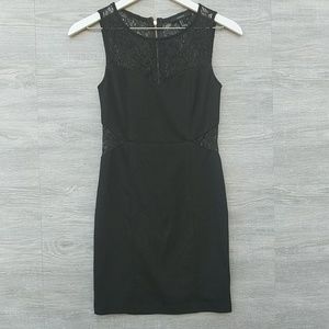 Forever 21 black dress with lace cutouts